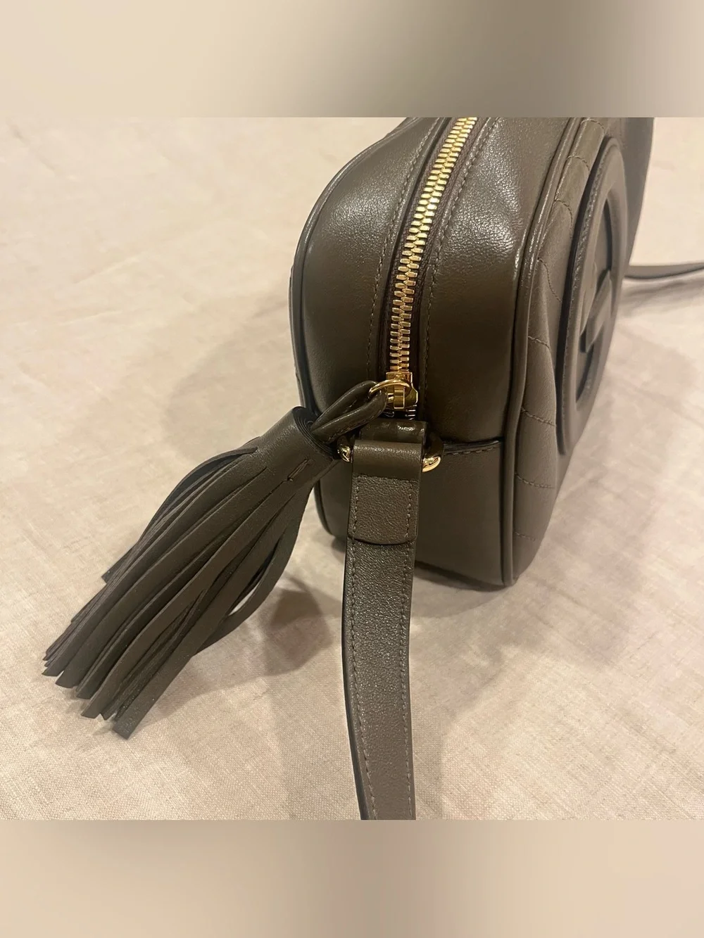 Gucci $2300 Blondie Quilted Crossbody Camera Bag 742360
